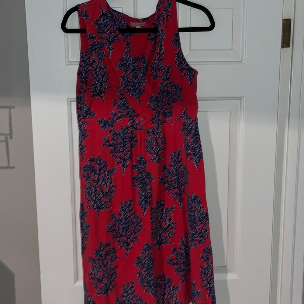 Lilly Pulitzer coral printed dress